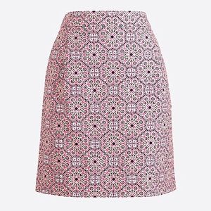 NWOT J.Crew Printed Skirt